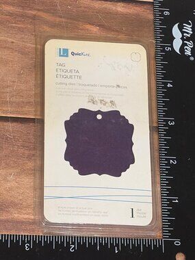 LIFESTYLE CRAFTS QUICKUTZ DS-0186 TAG STEEL CRAFT DIE